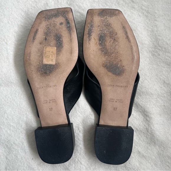 Dear Frances Wrap Sandals, Black 6.5 - Picture 5 of 7
